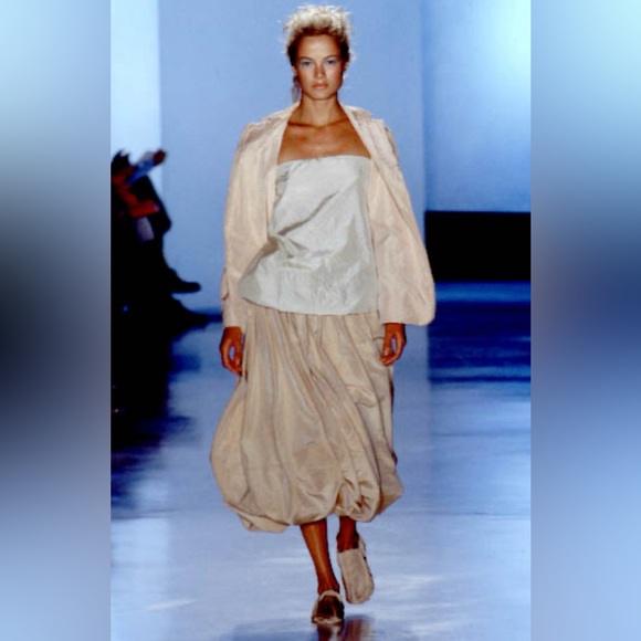 DONNA KARAN COLLECTION Y2K VINTAGE SILK BIAS CUT CRINKLE BLOUSE SIZE 4 US - Picture 12 of 17